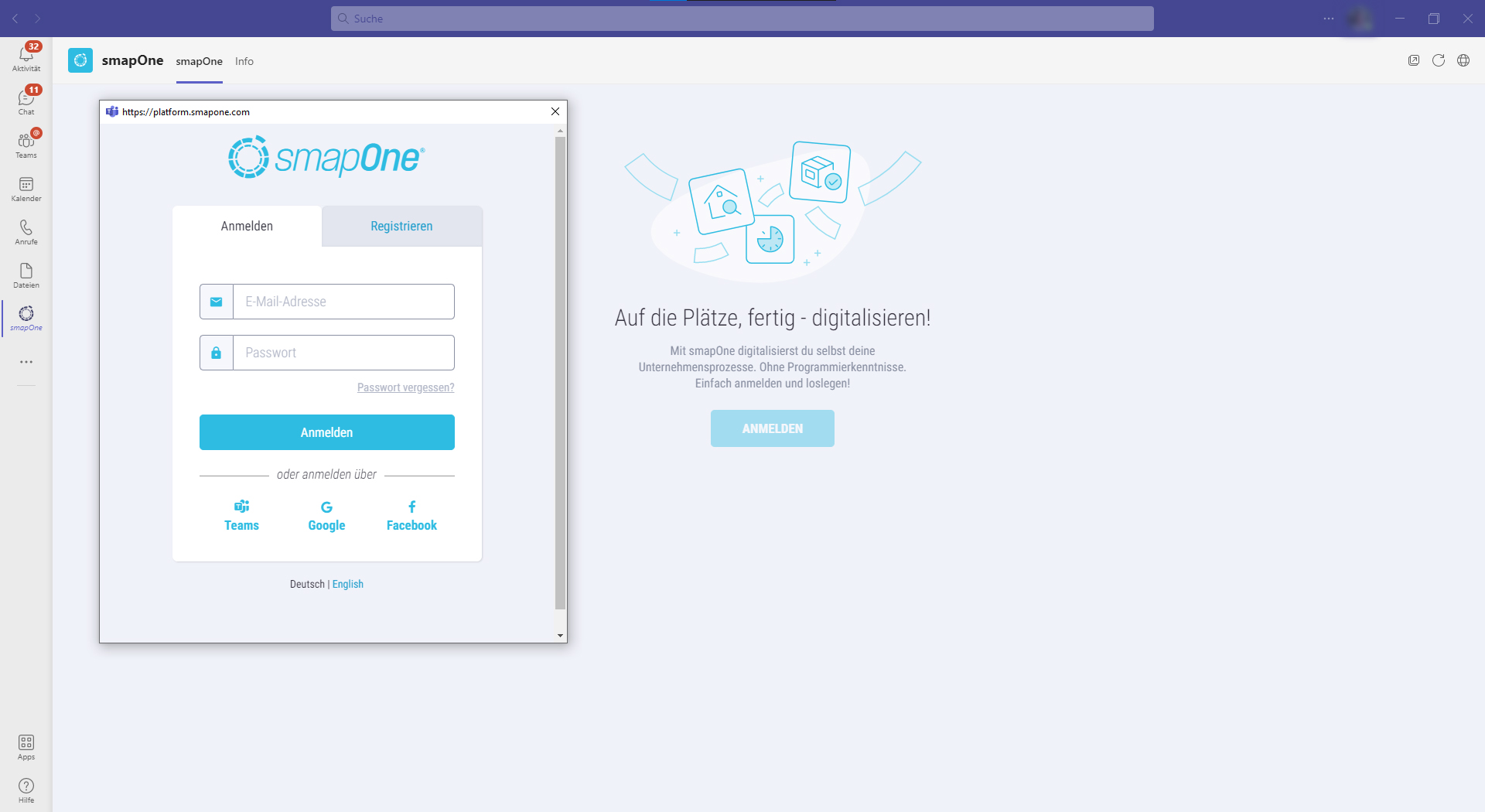 smapOne in Microsoft Teams