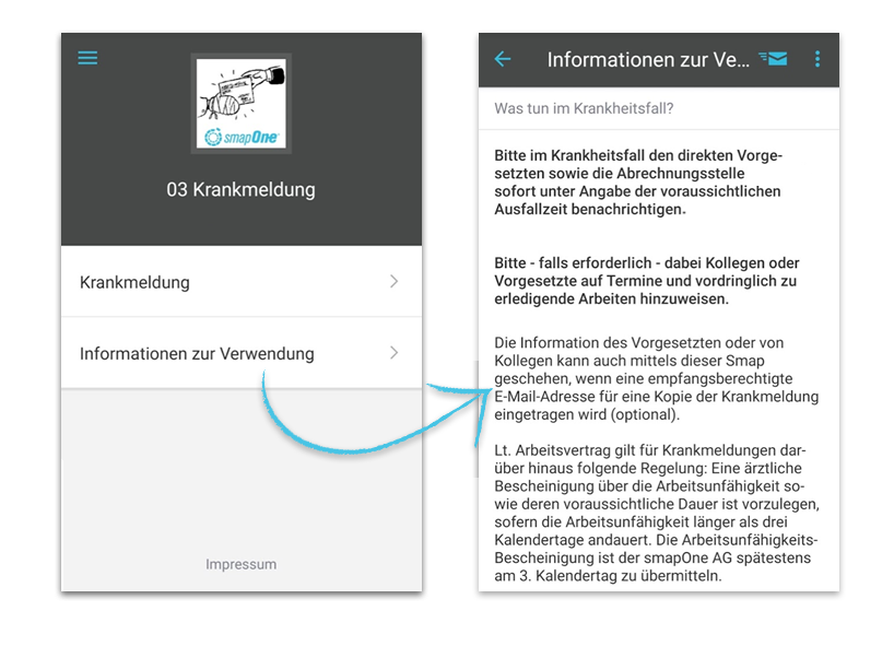 Usability Tipp: Rechtliches auslagern