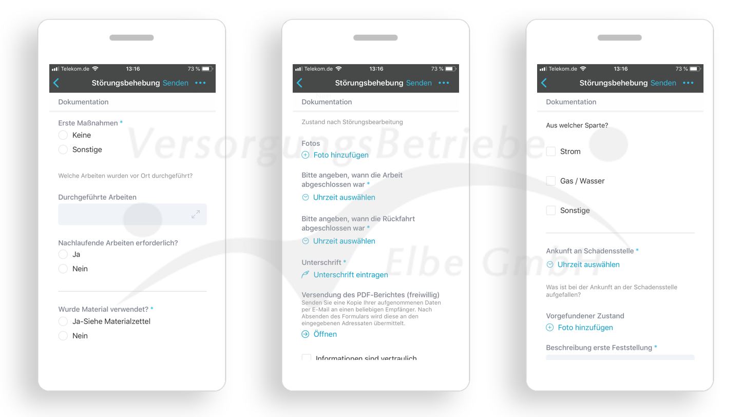 VBE App für Störungmeldungen