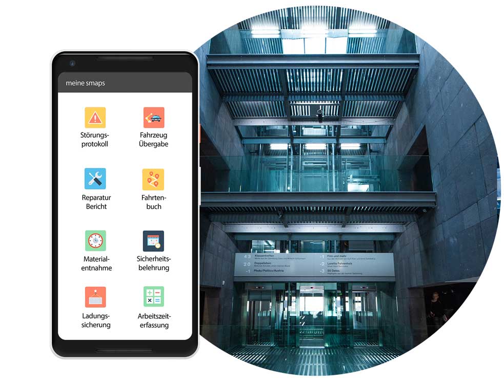 App-Management von Wartungsaufträgen von Aufzügen und Rolltreppen App-Management von Wartungsaufträgen von Aufzügen und Rolltreppen